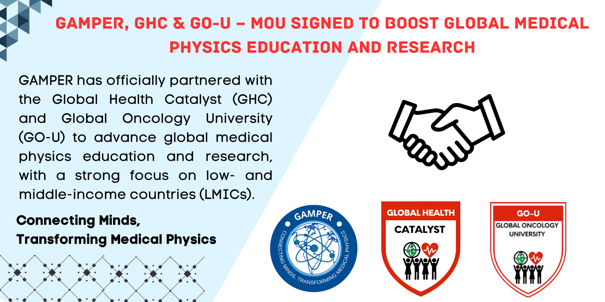 Ghc Sign In GAMPER, GHC & GO-U Sign MoU to Strengthen Global Medical Physics ...